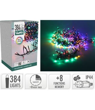 S.I.A. Treecluster Kerstboomverlichting - 384led - multicolor