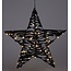 Verlichte Kerstster - Zwart - 40 cm - 60 led