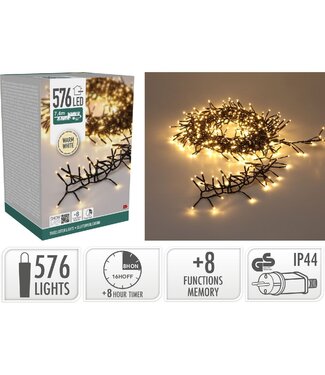S.I.A. Treecluster Kerstboomverlichting - 576led - warm wit