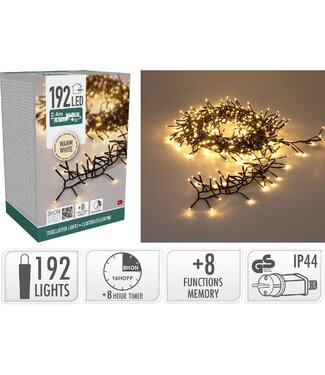 S.I.A. Treecluster Kerstboomverlichting - 192led - warm wit
