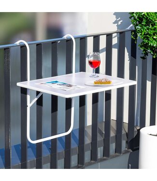 Balkontafel 60x40 - Wit