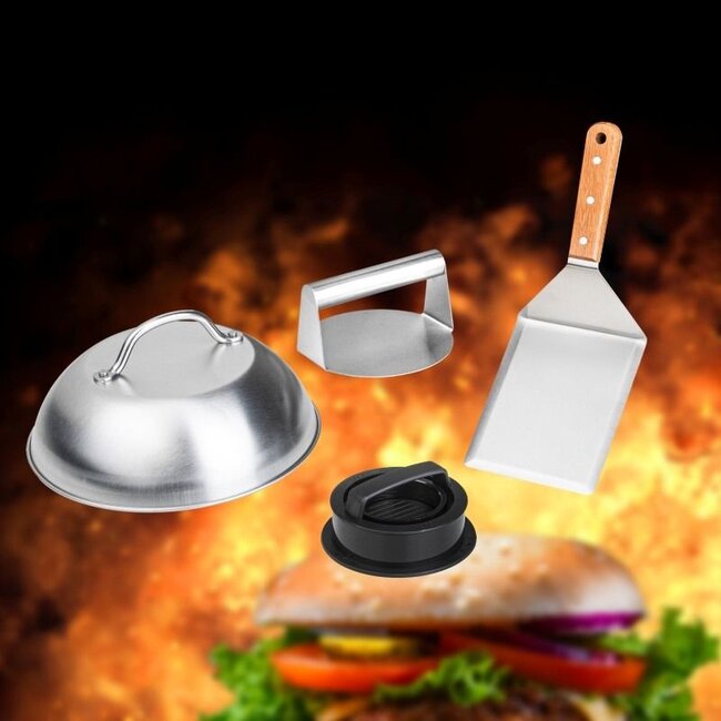Hamburgermaker set - 4-delige set
