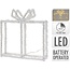 Kerstverlichting Kado - 80 led - 23 cm hoog - Timer - op batterijen - buiten en binnen