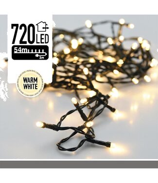 Kerstverlichting - 720 LED's - 54 meter - warm wit