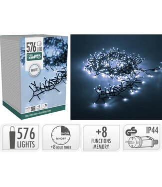 Treecluster Kerstboomverlichting - 576led - Wit