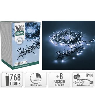 Treecluster Kerstboomverlichting - 768led - Wit