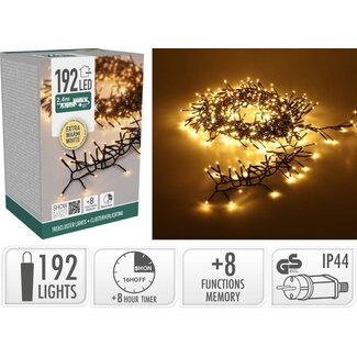 Treecluster Kerstboomverlichting - 192led - extra warm wit