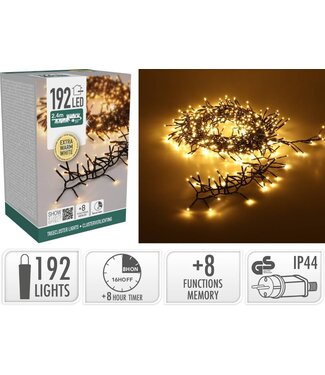 Treecluster Kerstboomverlichting - 192led - extra warm wit