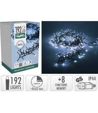 Treecluster Kerstboomverlichting - 192led - Wit