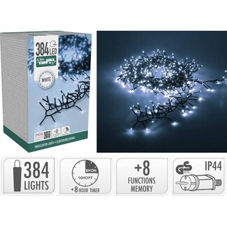 Treecluster Kerstboomverlichting - 384led - Wit