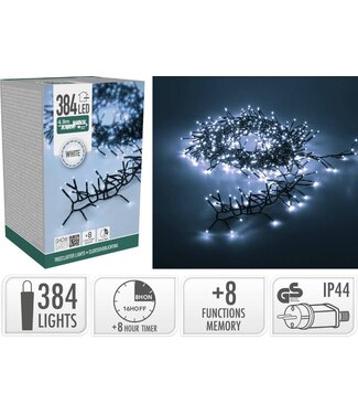 Treecluster Kerstboomverlichting - 384led - Wit