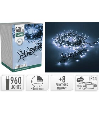 Treecluster Kerstboomverlichting - 960led - Wit