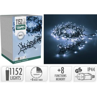 Treecluster Kerstboomverlichting - 1152led - Wit