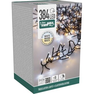 Treecluster Kerstboomverlichting - 384led - TwoTone