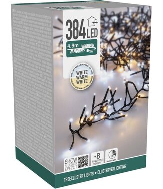 Treecluster Kerstboomverlichting - 384led - TwoTone