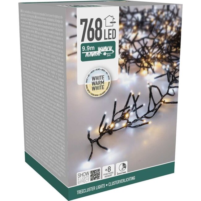 Treecluster Kerstboomverlichting - 768led - TwoTone