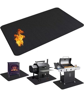 Ceruzo Hittebestendige Vloermat - 160x90 cm - voor BBQ - Buitenoven - Vuurschaal
