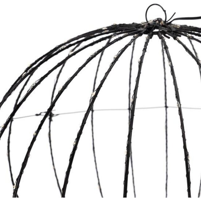 Lichtbol 240 led - Metaal - 40 cm - Kerstverlichting - met Timer - extra warm wit