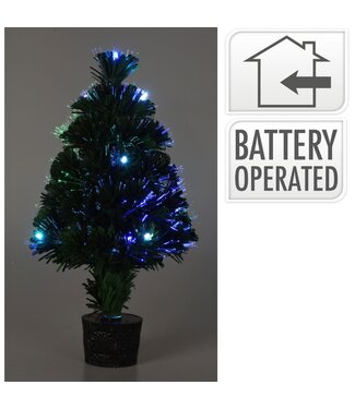 Kerstboom met Verlichting - Fiber Optic - 45 cm - Multicolor