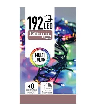 LED-verlichting 192 LED's - multicolor - op batterij