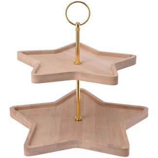 Excellent Houseware Etagere - Kerst - 2 Lagen