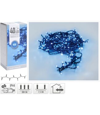LED verlichting - 40 LED - 3 meter - blauw