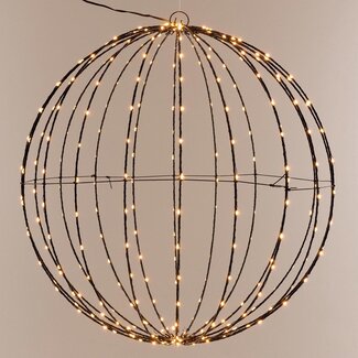 Lichtbol 320 led - Metaal - 50 cm - Kerstverlichting - met Timer - extra warm wit