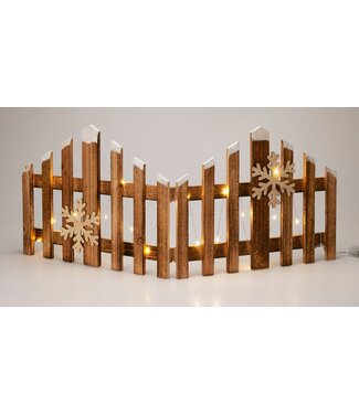 Kersthek 76cm - met led verlichting - hout