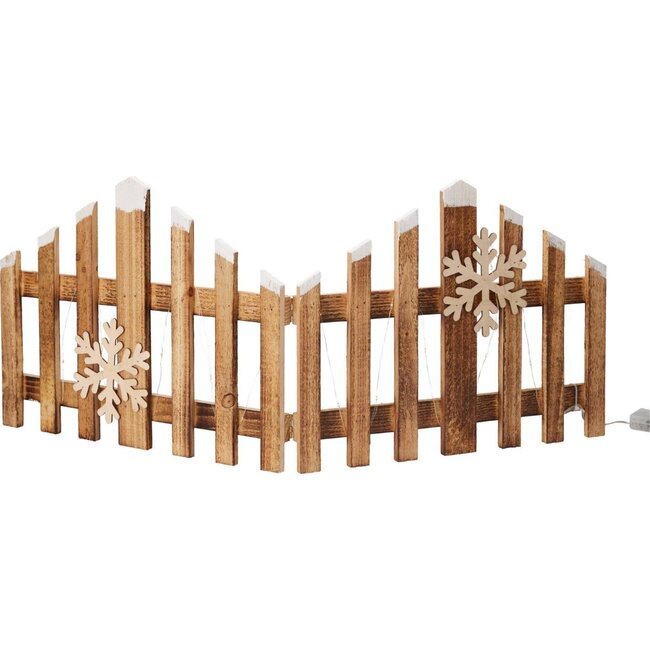 Kersthek 76cm - met led verlichting - hout