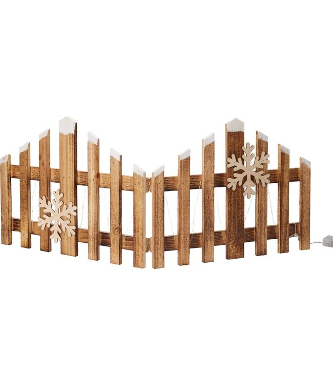 Kersthek 76cm - met led verlichting - hout