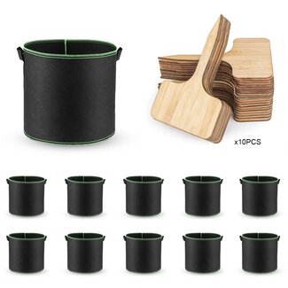 Ceruzo Plantenzakken 10 stuks - 30 Liter