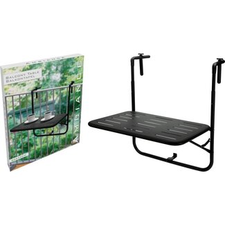 Ambiance Balkontafel - Mat Zwart - 60x40