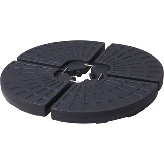 Parasoltegels - 48x48 cm - Vulbaar - 4 stuks - voor Kruisvoet