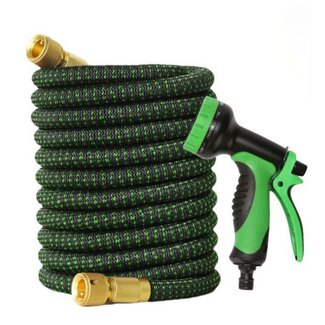 Ceruzo Flexibele Tuinslang tot 30 meter - met Sproeikop en Slanghouder