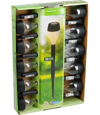 Solar Tuinlamp LED - 10 stuks
