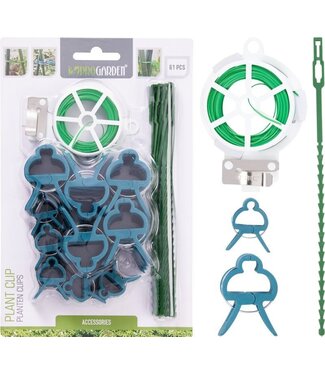 ProGarden Plantenclips met Binddraad - 61-delige set