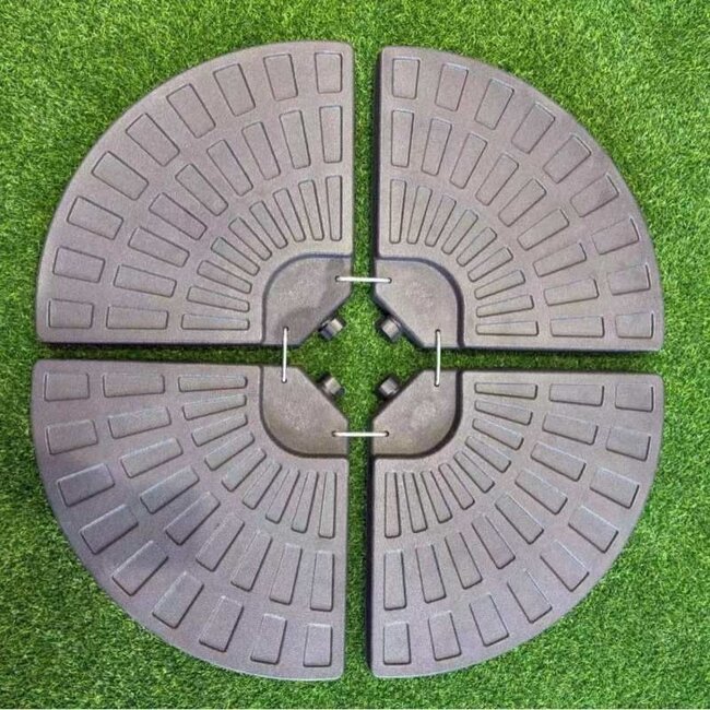 Ceruzo Parasoltegels - Vulbaar tot 66 kg - 4 Tegels - voor Kruisvoet