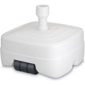 Parasolvoet Wit - Vulbaar 45L - Verrijdbaar