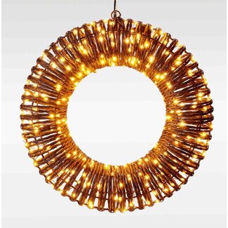 Verlichte Kerstkrans - 38 cm - 400 led