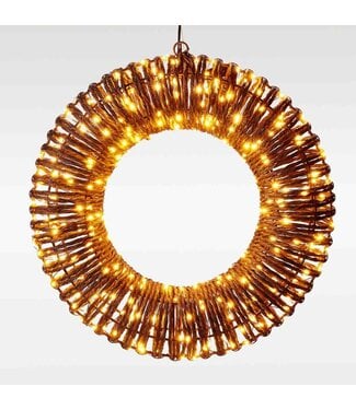 Verlichte Kerstkrans - 38 cm - 400 led