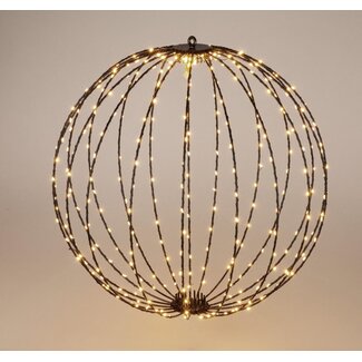 Lichtbol 320 led - Metaal - 50 cm - Kerstverlichting - met Timer - warm wit