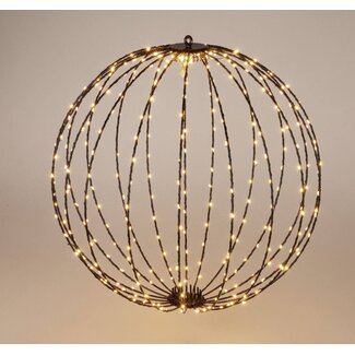 Lichtbol 400 led - Metaal - 60 cm - met Timer - warm wit