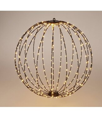 Lichtbol 400 led - Metaal - 60 cm - met Timer - warm wit