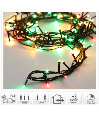 Kerstverlichting 480 led- 36m - three tone traditional - Timer - Lichtfuncties - Geheugen - Buiten