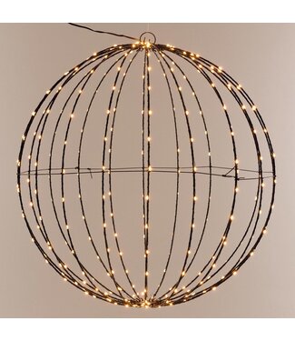 Ceruzo Lichtbol 240 led - Metaal - 40 cm - met Timer - extra warm wit