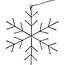 Sneeuwvlok - Kerstverlichting - 37 cm