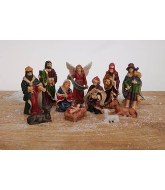 Kerststal Figuren - 11 stuks - 10 cm