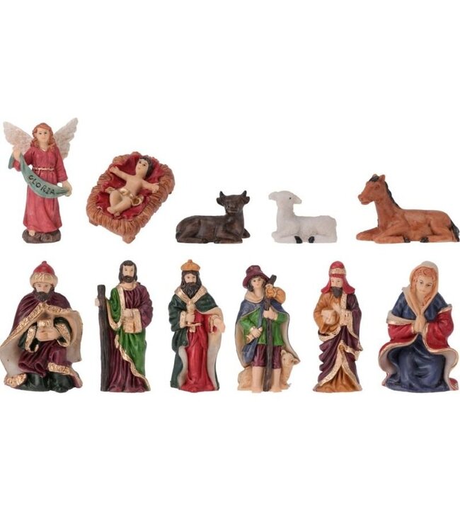Kerststal Figuren - 11 stuks - 10 cm