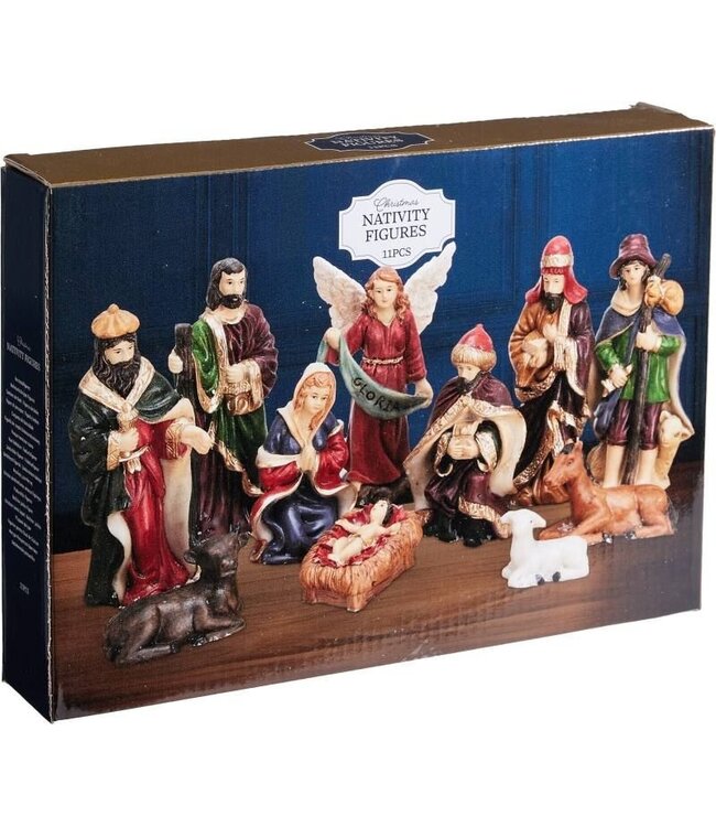 Kerststal Figuren - 11 stuks - 10 cm