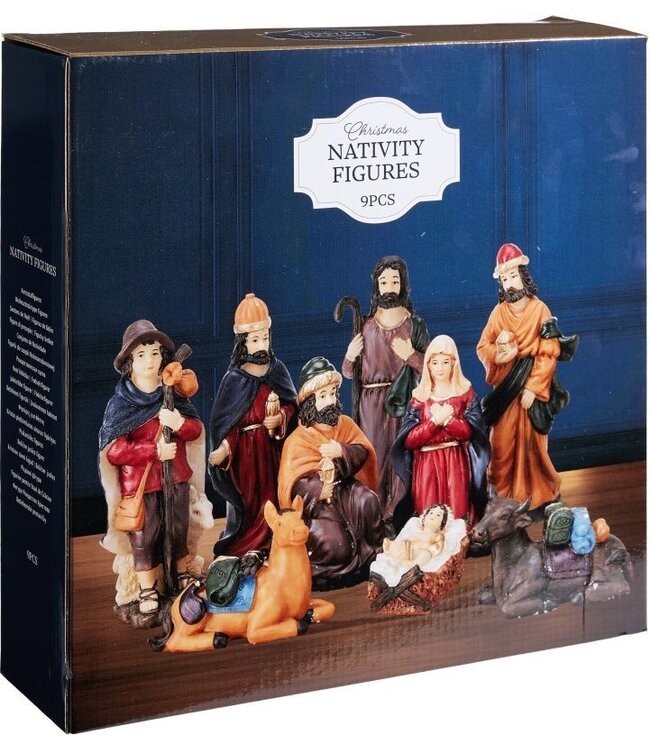 Kerststal Figuren - 9 stuks - 15 cm